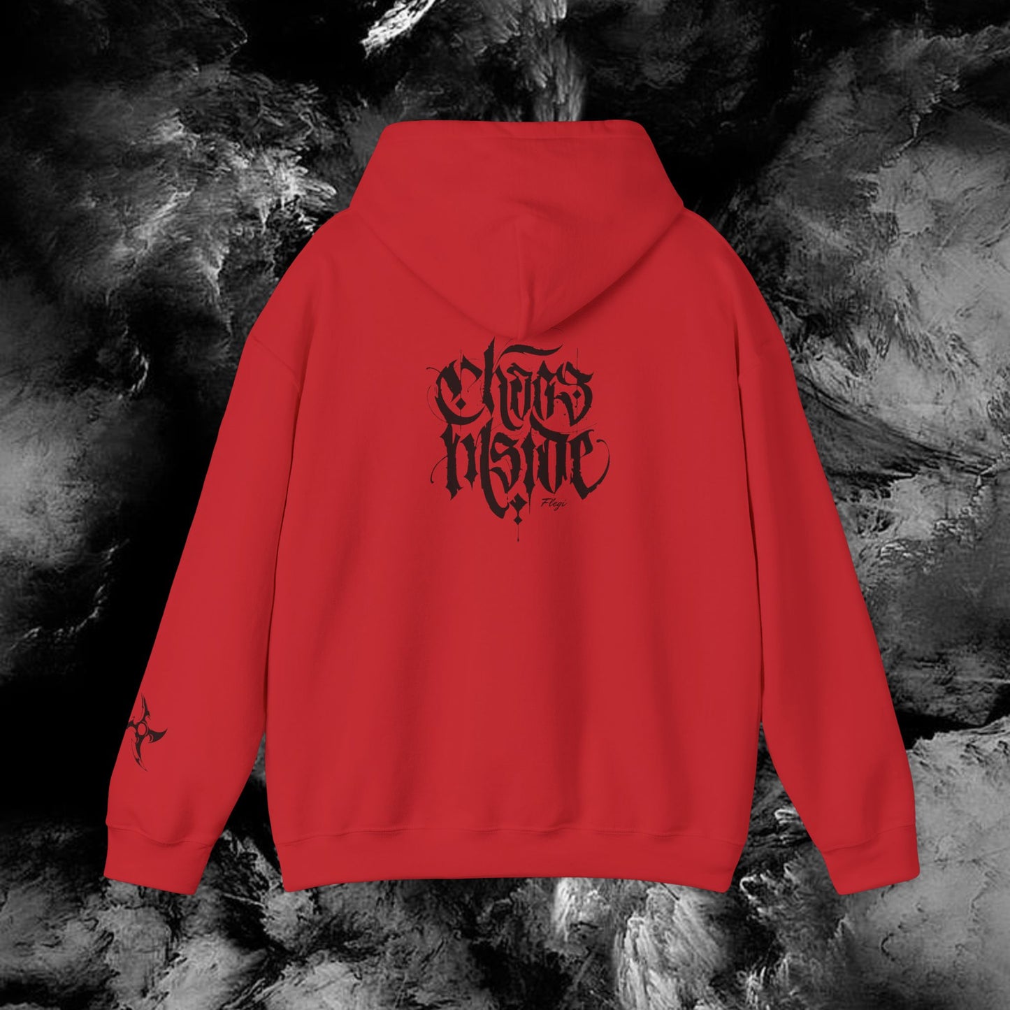 Flegi Street Style Hoodie, Chaos inside