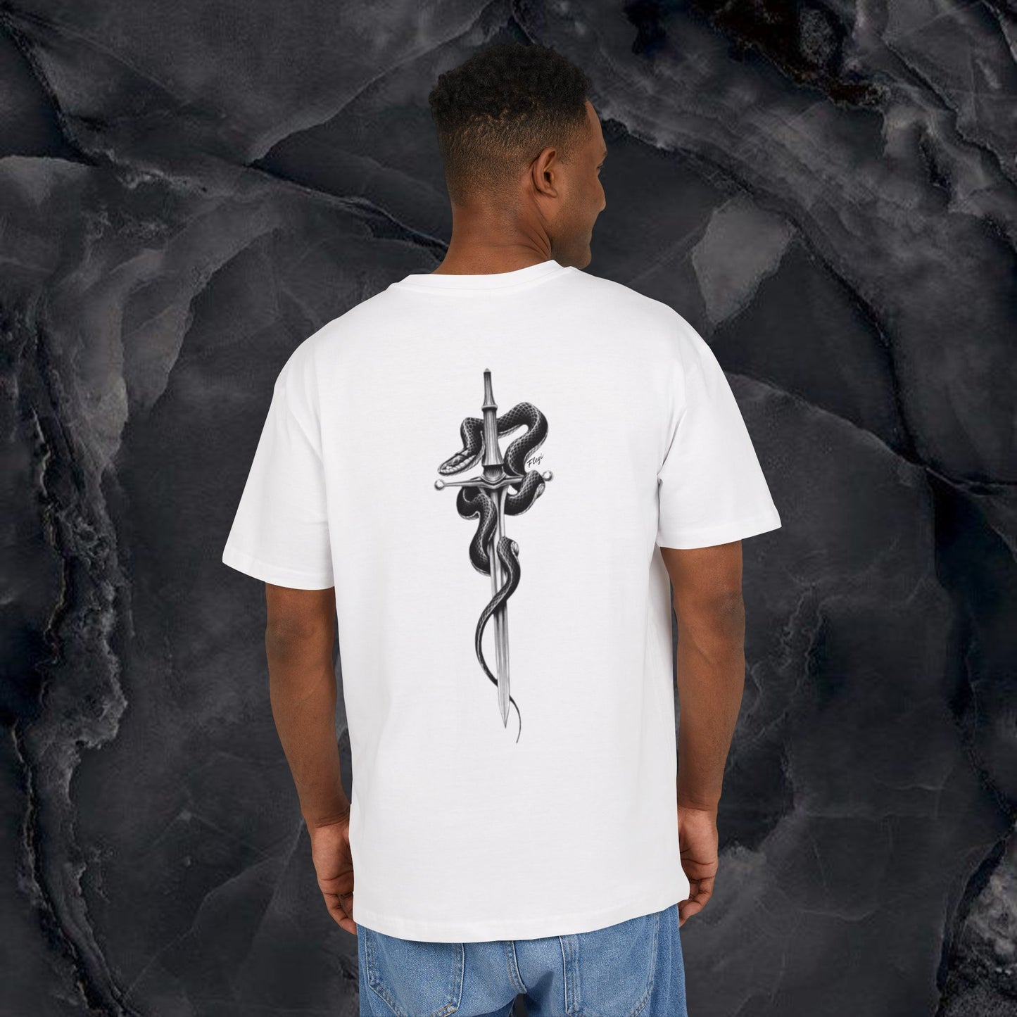 Flegi Oversize Tee with Graphic Design
